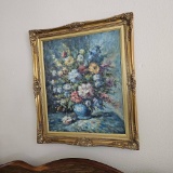 OIL ON CANVAS - SPRING FLOWERS