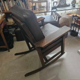 2 VINTAGE OAK CHAIRS