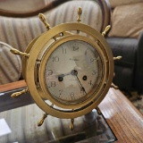 WATERBURY CONNECTICUT SHIPS WHEEL STYLE CLOCK