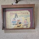 VINTAGE DISPLAY BOX AND HANS AND FRITZ BOOK