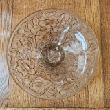 BROWN FROSTED GLASS BOWL