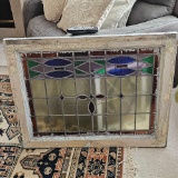ANTIQUE STAINED GLASS WINDOW