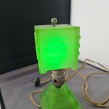 MID CEN MODERN VASELINE GLASS LAMP