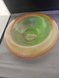 VASELINE GLASS DECORATIVE BOWL