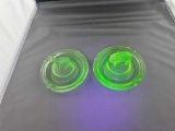 VASELINE GLASS ASHTRAYS