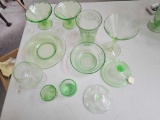 MIXED LOT OF VASELINE GLASS