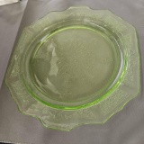 6 MIXED PATTERN VASELINE GLASS LOT