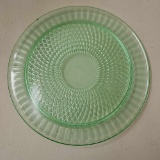 VASELINE GLASS PATTERNED CAKE PLATE
