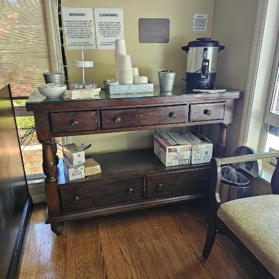 COFFEE STATION BUFFET TABLE