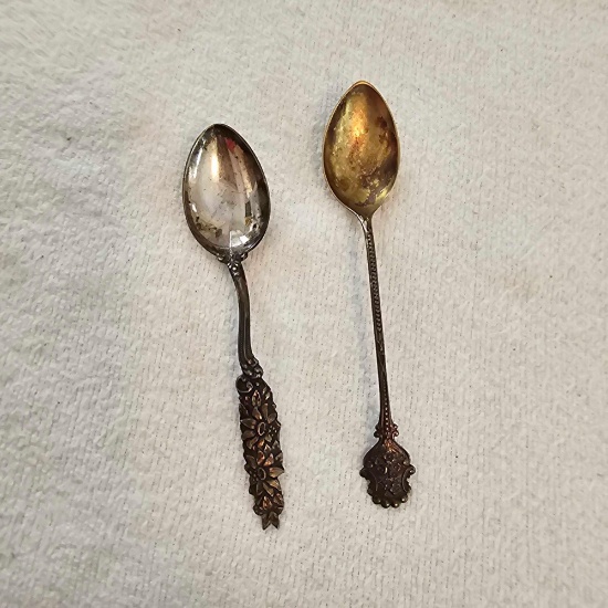 2 SMALL MINATURE SPOONS