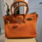 ORANGE DESIGNER BAG MARKED HERMES
