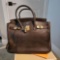 BROWN DESIGNER BAG MARKED HERMES