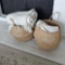 BASKETS OF POTTERY BARN BLANKETS