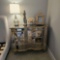 3 DRAWER BEVELED GLASS & MIRROR DRESSER WITH DECORATIONS