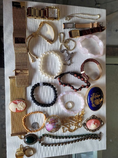COSTUME JEWELRY AND WATCHES