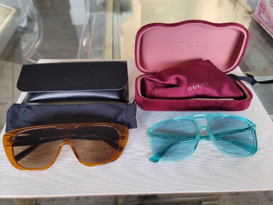 ZARA BRAND AND GUCCI SUNGLASSES