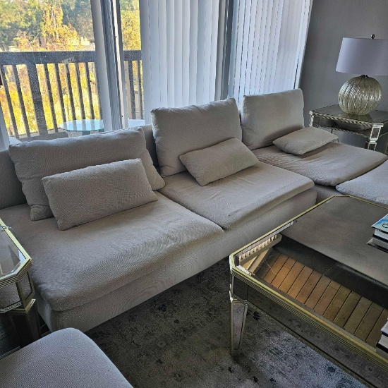 SODERHAM COUCH AND OTTOMAN