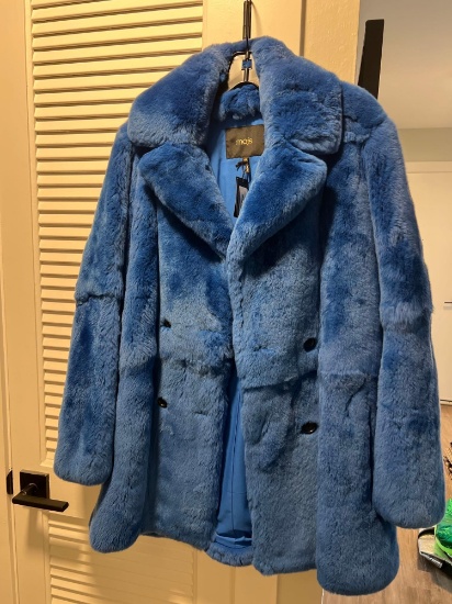 MAJE GATI RABBIT FUR COAT