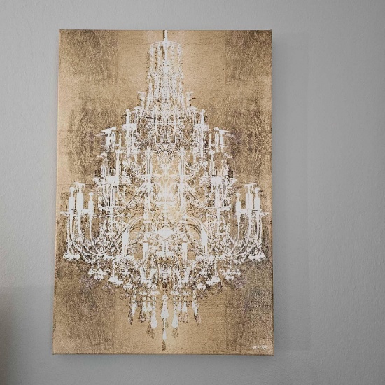 CHANDELIER STRETCH CANVAS ART