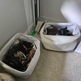 LARGE GROUP OF BOOTS SANDLES HATS