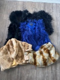 FAUX FUR VESTS AND WRAPS