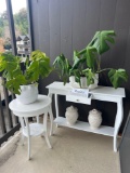 CONSOLE TABLE WITH PLANT STAND