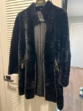 DYED RABBIT FUR COAT BLACK MAXIMILIAN BLOOMINGDALES