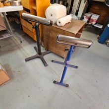 ADJUSTABLE WOODWORKING SUPPORT ROLLER STANDS