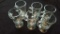 6 glass mugs - Will not be shipped