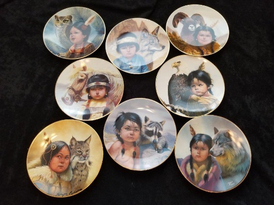 8 Native American Collectors plates - Will not be shipped