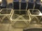 2 end tables & 1 coffee table, metal & glass (lot 16)