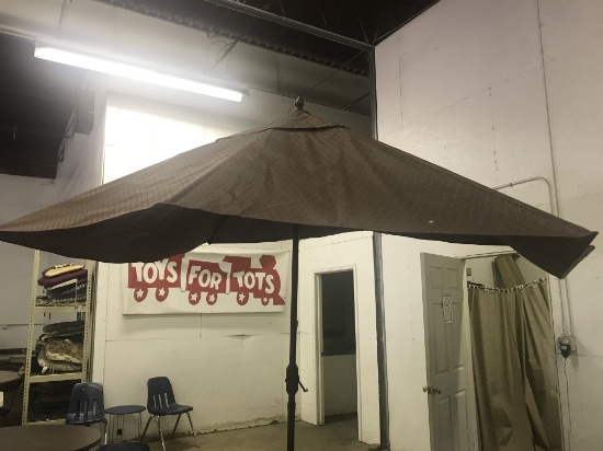 Brown outdoor umbrella (lot 11)