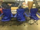 3 blue camping chairs, very clean (lot 10)