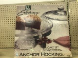 Anchor Hocking 2 pc. cake set (lot 10)