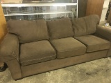 Brown sofa (lot 16)