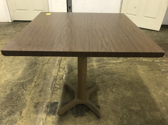 Table: 29.5" wide, 29.5" tall (lot 1)