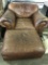 Oversized grommet chair with ottoman (lot 13)