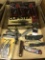 Tray full of pocket knives (lot 23)