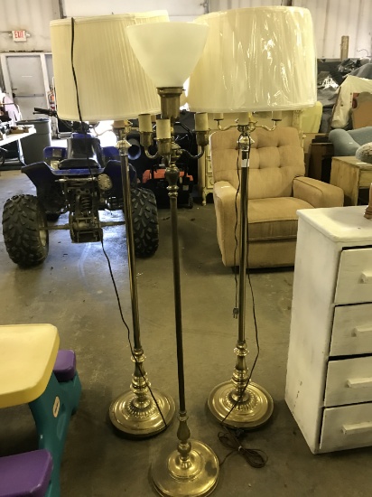 Lot of 3 floor lamps (lot 10)