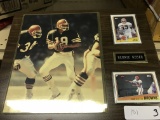 Cleveland Browns Bernie Kosar framed memorabilia (lot 3)