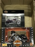 Harley Davidson toy motorcycle & playing cards (lot 4)