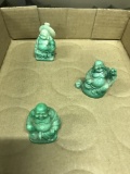 3 Buddha Figurines (lot 23)