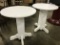 SET OF 2 OUTDOOR WOOD TABLES