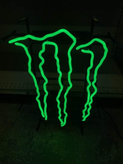 monster energy neon light