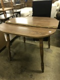 Wood Table with Leaf (lot 1)