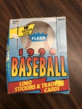 Fleer 1990 Baseball Stickers & Trading Cards - Unopened Packs (lot 8)