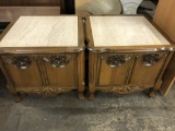 Marble Top End Tables (lot 1)