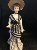 Collectible Franklin Mint Heirloom Eliza Doolittle My Fair Lady Porcelain 1984 Doll