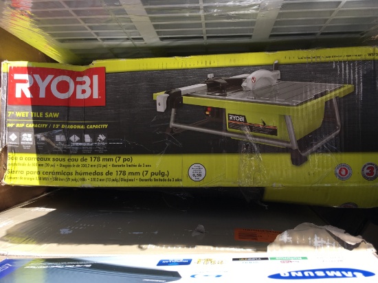 RYOBI WS722 7" Wet Tabletop Tile Saw