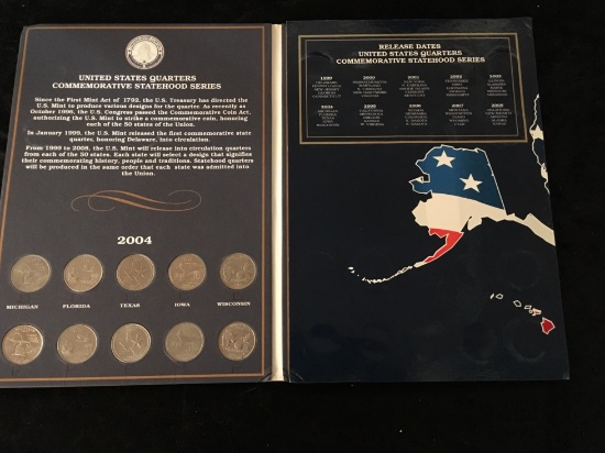 *USA STATE QUARTERS COLLECTION VOLUME 2 2004-2008 COMPLEATE 50COIN SET $45-$75